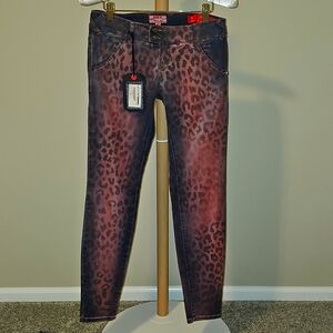 NWT Women's MET X & Jegging X-K-Fit Super Skinny Cheetah Pink SZ‎ 29